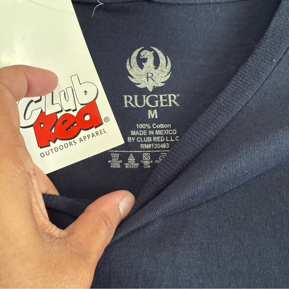 Men’s Rugar Navy Blue Deer Graphic T-Shirt - Picture 4 of 5